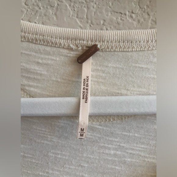 Free people embroidered long sleeve crop top size medium - Picture 3 of 10